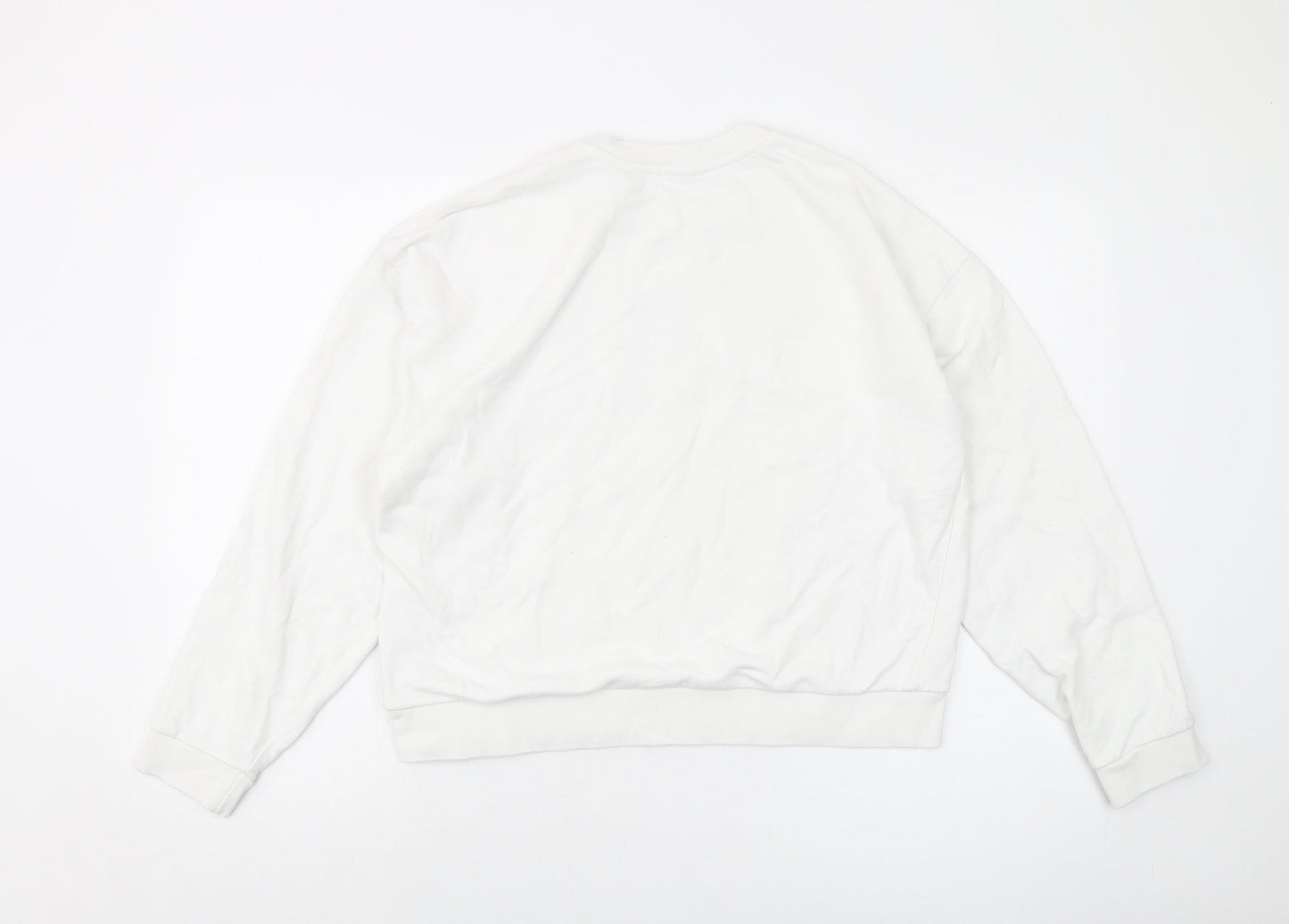 Juicy Couture Girls White Cotton Pullover Sweatshirt Size 14-15 Years Pullover