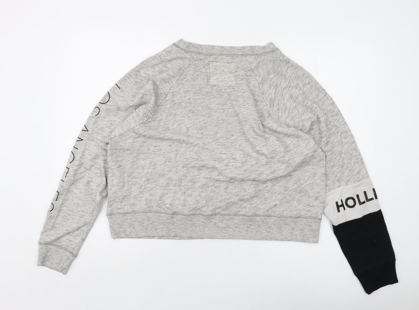 Hollister Womens Grey Cotton Pullover Sweatshirt Size L Pullover