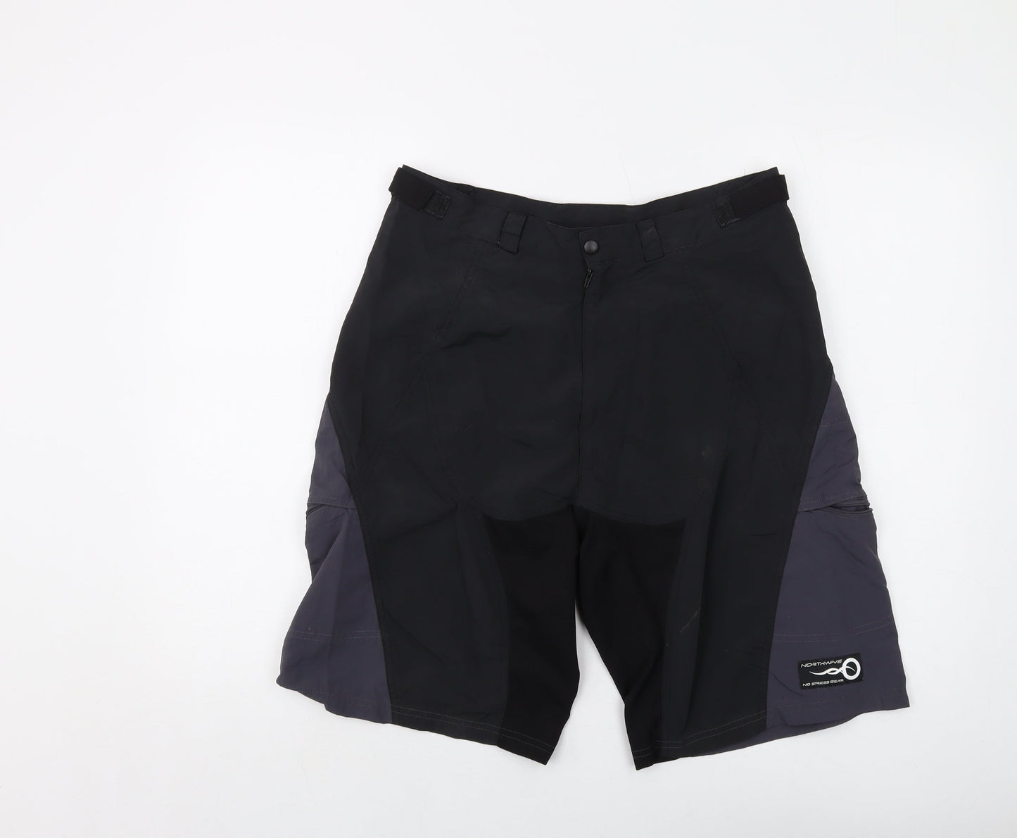 Northwave Mens Black Polyamide Bermuda Shorts Size L L12 in Regular Button