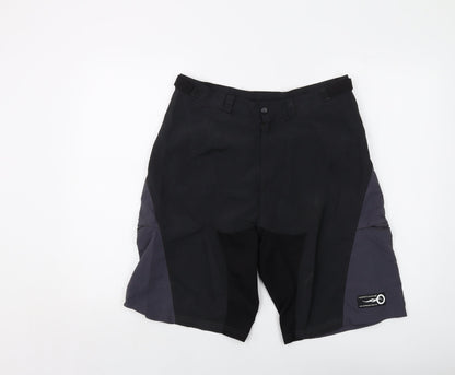 Northwave Mens Black Polyamide Bermuda Shorts Size L L12 in Regular Button