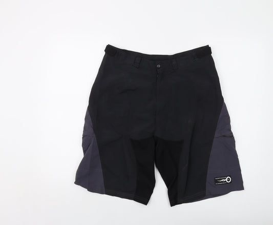 Northwave Mens Black Polyamide Bermuda Shorts Size L L12 in Regular Button
