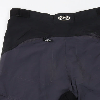 Northwave Mens Black Polyamide Bermuda Shorts Size L L12 in Regular Button