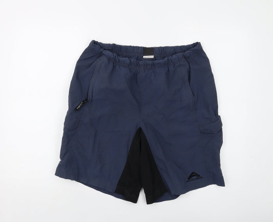 Altura Mens Blue Nylon Bermuda Shorts Size L L10 in Regular Drawstring