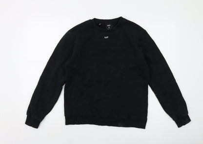 Womens UK Size XS MP Black Pullover Sweatshirt