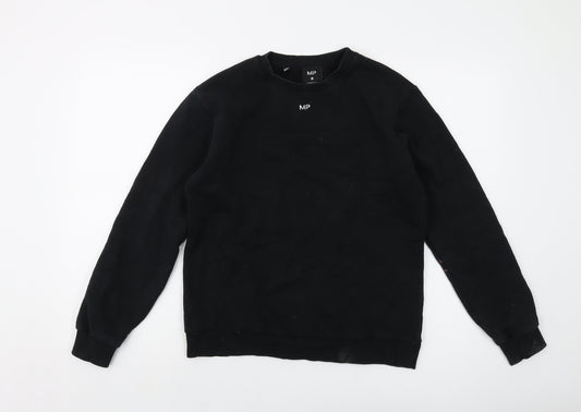 Womens UK Size XS MP Black Pullover Sweatshirt