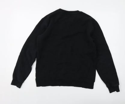 Womens UK Size XS MP Black Pullover Sweatshirt