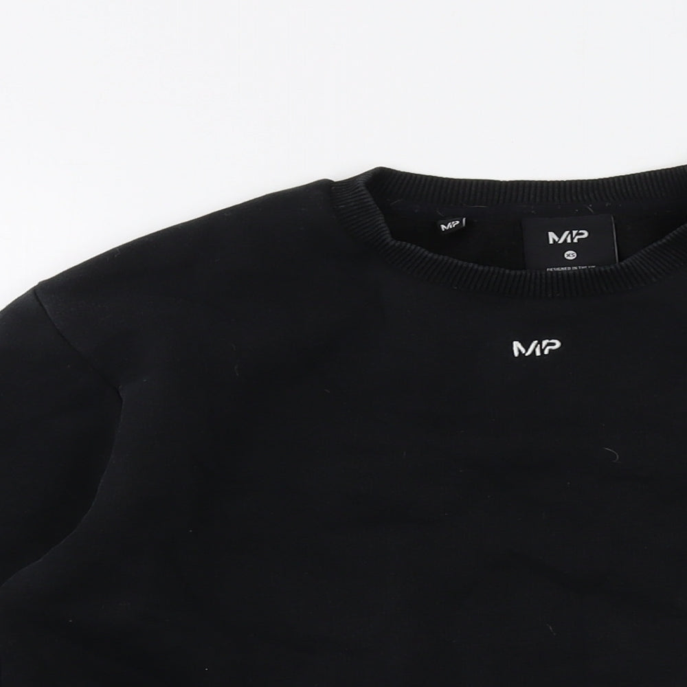 Womens UK Size XS MP Black Pullover Sweatshirt