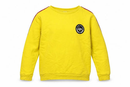 Hype Boys Yellow Cotton Pullover Sweatshirt Size 13 Years Pullover