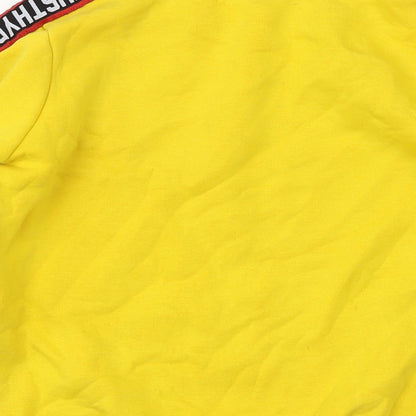 Hype Boys Yellow Cotton Pullover Sweatshirt Size 13 Years Pullover