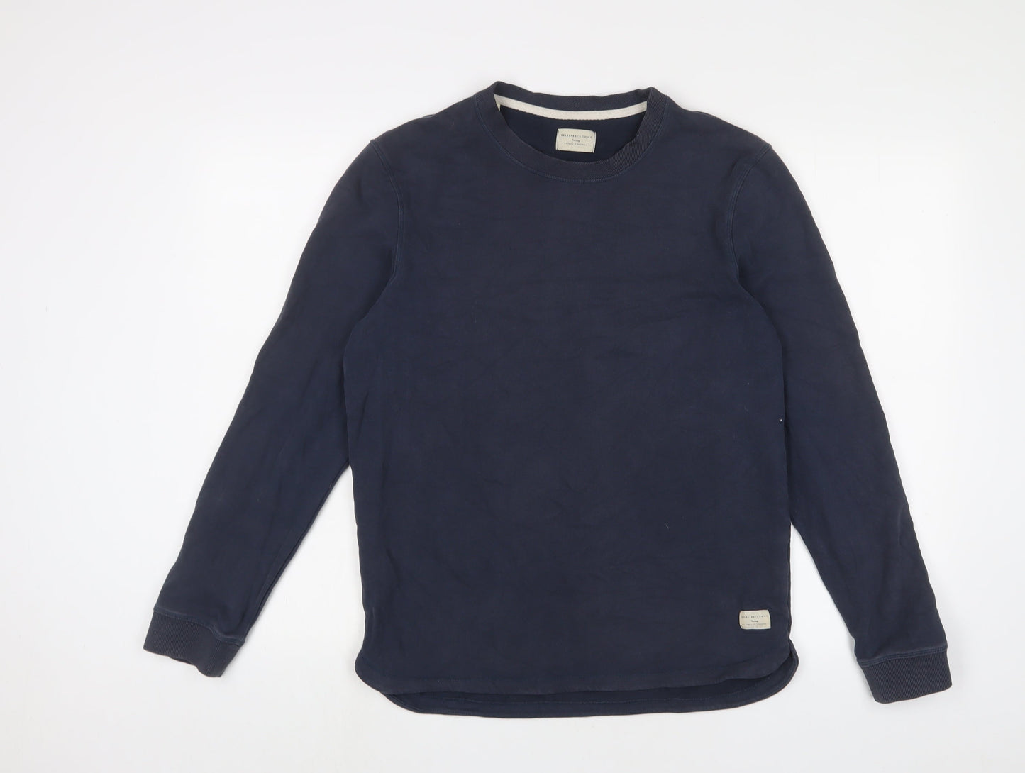 Mens UK Size M Selected Homme Blue Pullover Sweatshirt