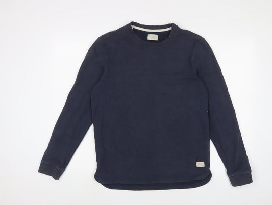 Mens UK Size M Selected Homme Blue Pullover Sweatshirt
