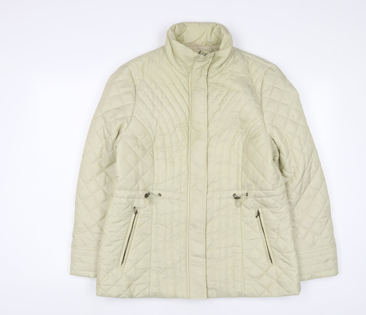 Precis Womens Ivory Jacket Size 14 Zip