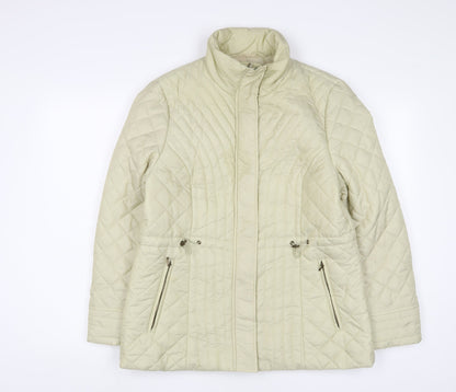Precis Womens Ivory Jacket Size 14 Zip