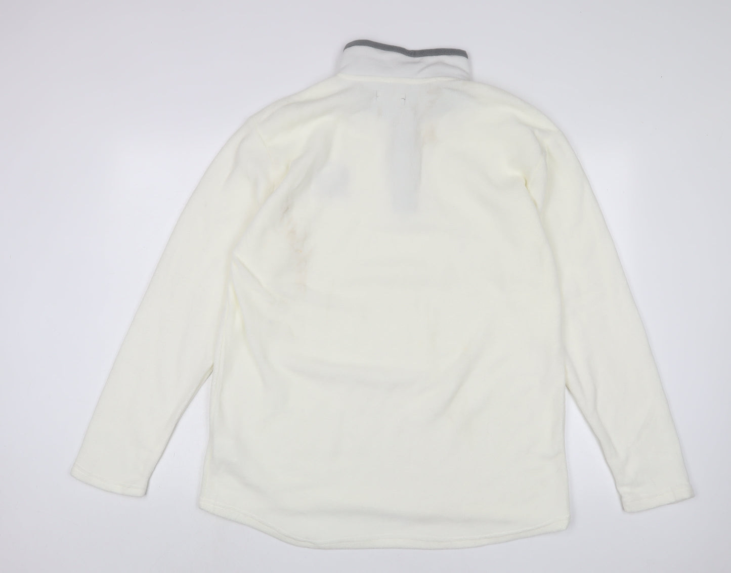Mens UK Size L Atlas White Pullover Sweatshirt