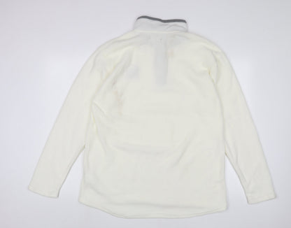 Mens UK Size L Atlas White Pullover Sweatshirt