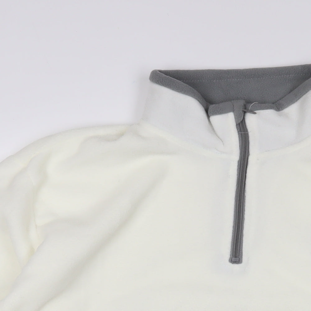Mens UK Size L Atlas White Pullover Sweatshirt