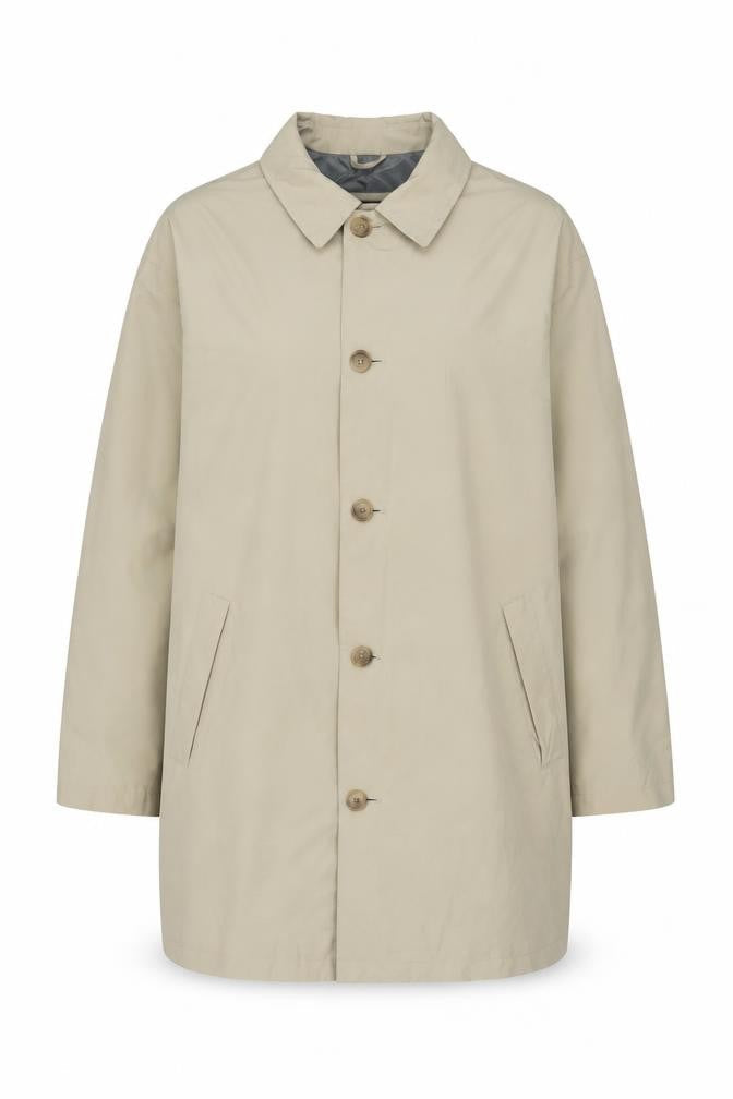 Womens UK Size L Landsend Beige Overcoat