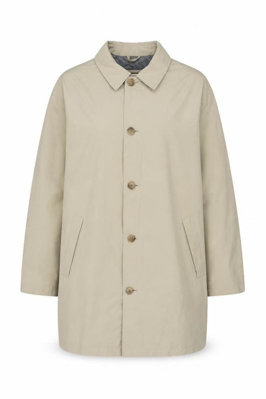 Womens UK Size L Landsend Beige Overcoat