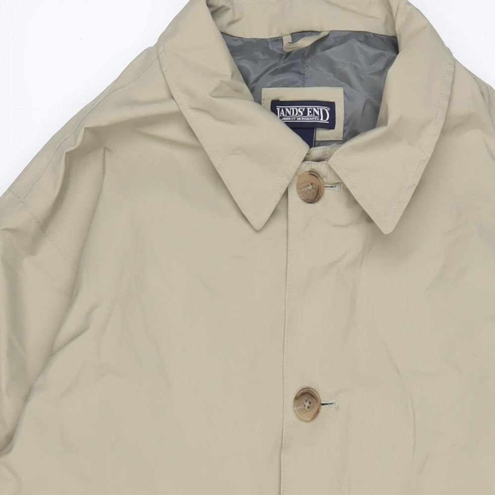 Womens UK Size L Landsend Beige Overcoat