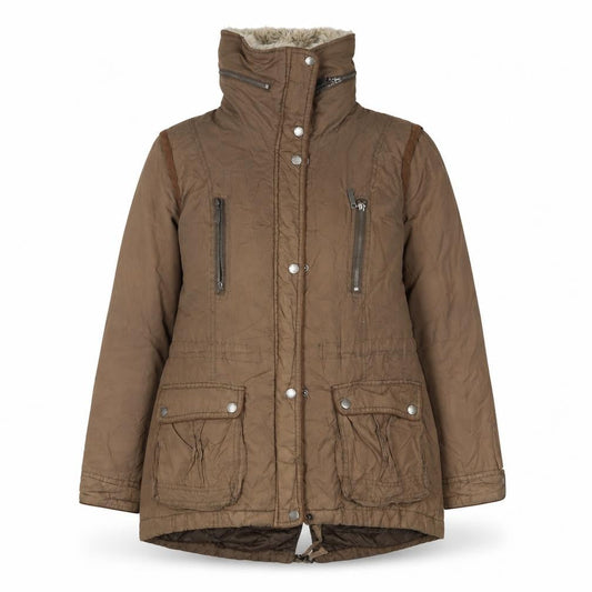 RJR.John Rocha Womens Brown Jacket Coat Size 10 Zip