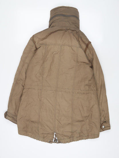 RJR.John Rocha Womens Brown Jacket Coat Size 10 Zip