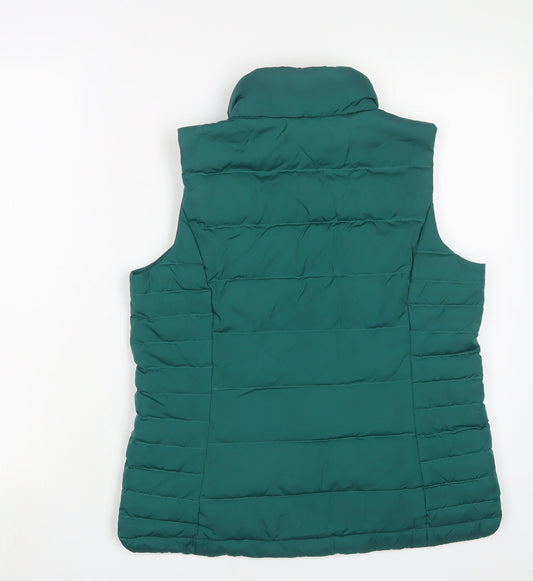 Landsend Womens Green Gilet Jacket Size XS Zip