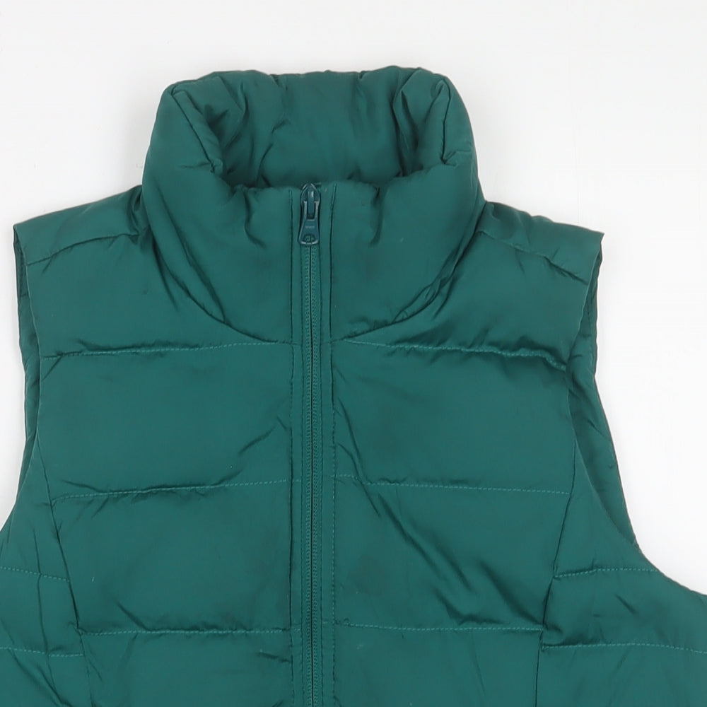 Landsend Womens Green Gilet Jacket Size XS Zip