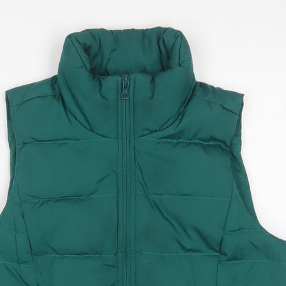 Landsend Womens Green Gilet Jacket Size XS Zip