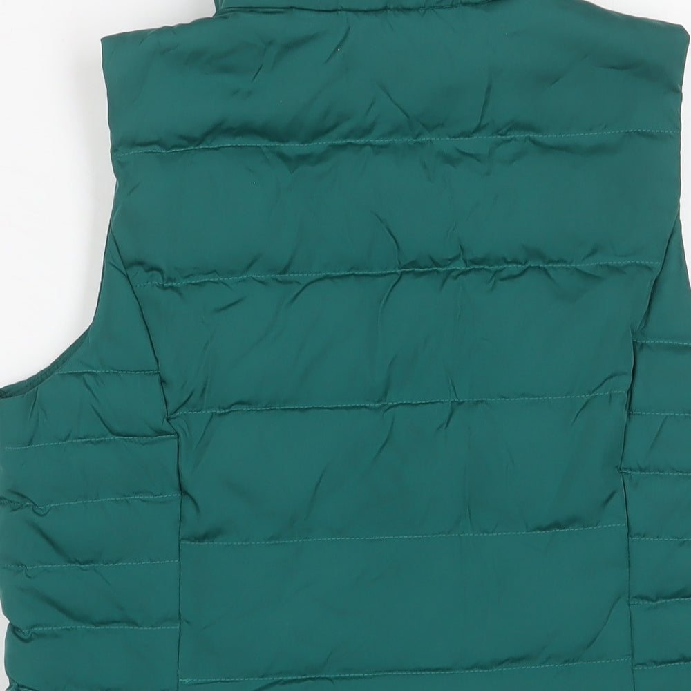 Landsend Womens Green Gilet Jacket Size XS Zip