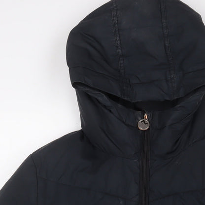 Rohnisch Womens Black Puffer Jacket Coat Size L Zip