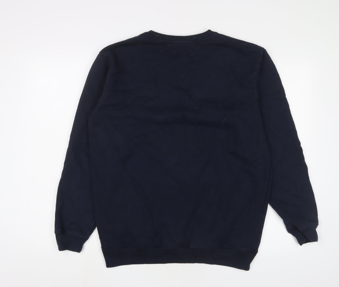 Kandor Mens Blue Cotton Pullover Sweatshirt Size XL