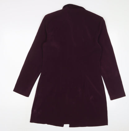 Alyn Paige Womens Purple Jacket Blazer Size S Button
