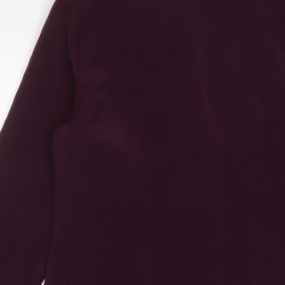 Alyn Paige Womens Purple Jacket Blazer Size S Button