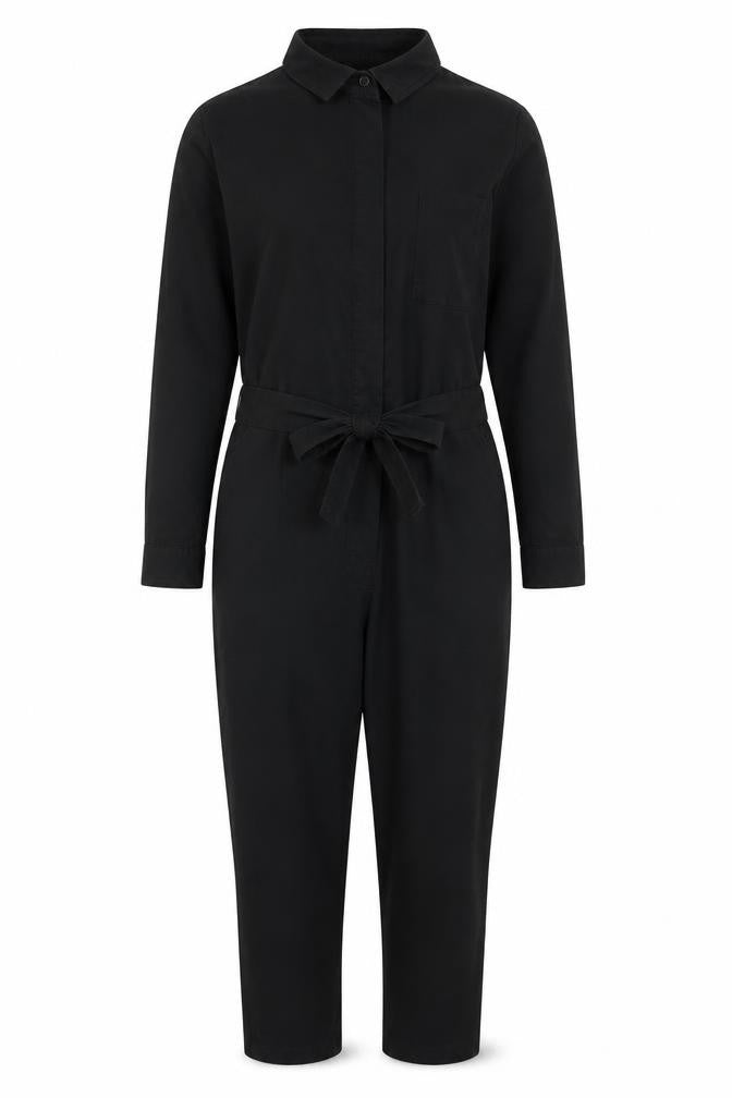 Womens UK Size L Mango One-Piece Black Jumpsuit