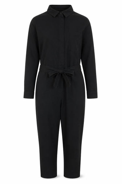 Womens UK Size L Mango One-Piece Black Jumpsuit