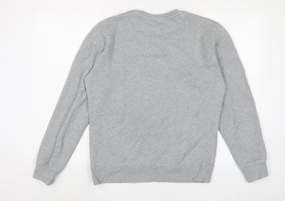 Bjorn Borg Mens Grey Cotton Pullover Sweatshirt Size S - Embroidered