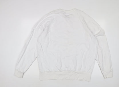 Womens UK Size 10 COLLUSION White Pullover Sweatshirt