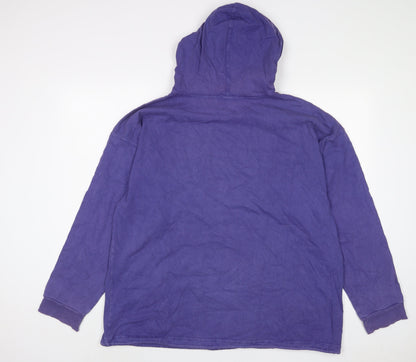 Gap Womens Purple Cotton Pullover Hoodie Size L Pullover