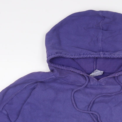 Gap Womens Purple Cotton Pullover Hoodie Size L Pullover