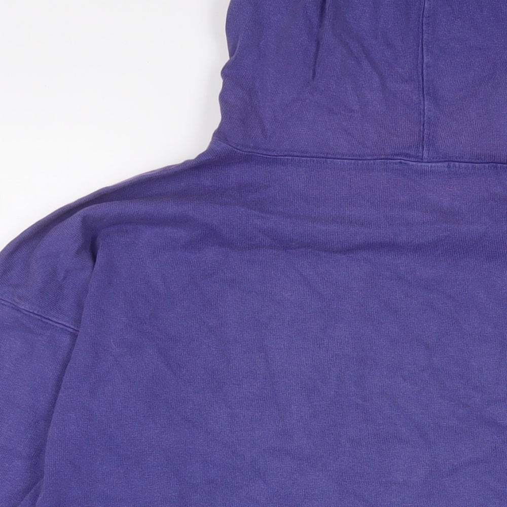 Gap Womens Purple Cotton Pullover Hoodie Size L Pullover
