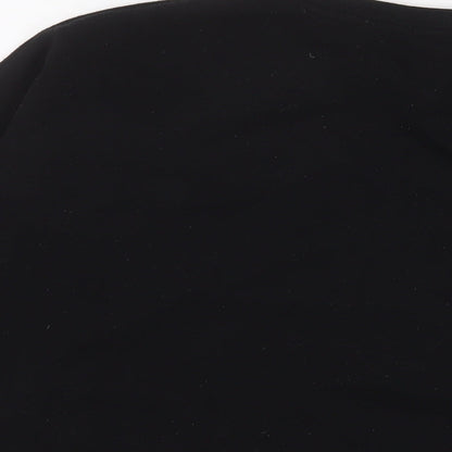 Stranger Things Womens Black Cotton Pullover Sweatshirt Size L Pullover