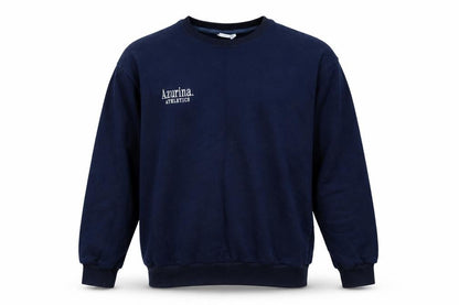 Azurina Athletics Mens Blue Polyester Pullover Sweatshirt Size L - Logo