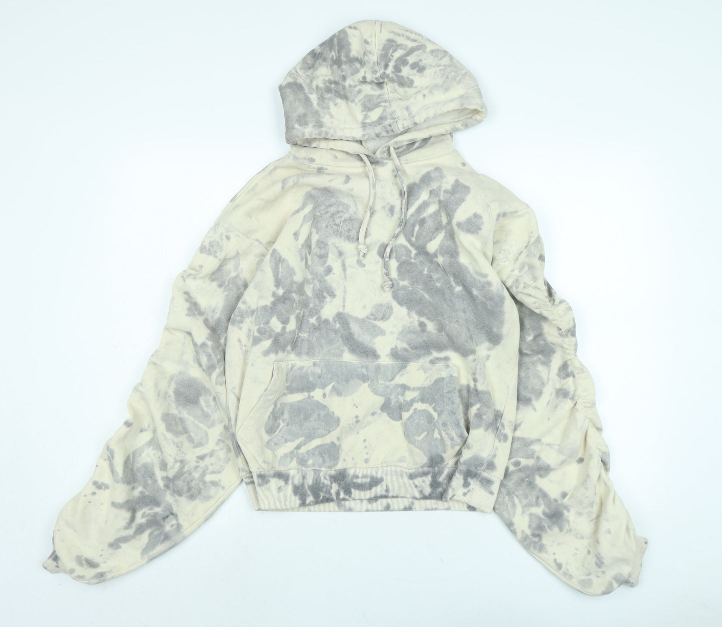 Misspap Womens Ivory Cotton Pullover Hoodie Size 6 - Logo