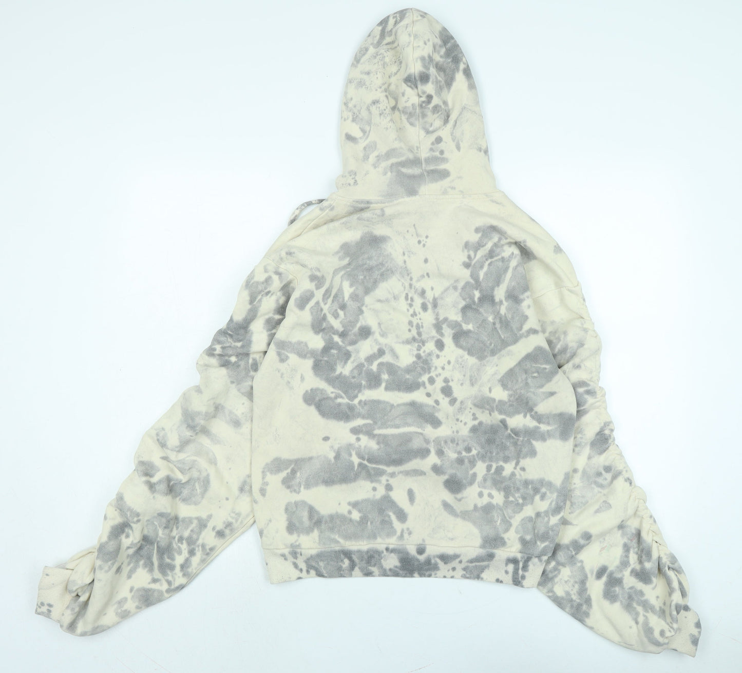 Misspap Womens Ivory Cotton Pullover Hoodie Size 6 - Logo
