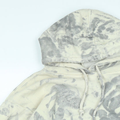 Misspap Womens Ivory Cotton Pullover Hoodie Size 6 - Logo