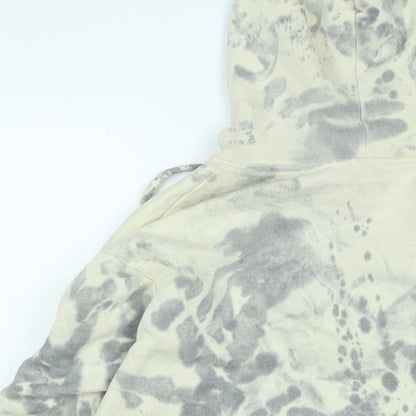 Misspap Womens Ivory Cotton Pullover Hoodie Size 6 - Logo