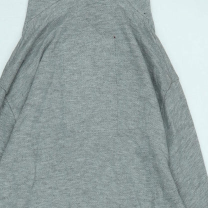 Super tri. Leauge Womens Grey Polyester Jumper Dress Size M Crew Neck - Logo