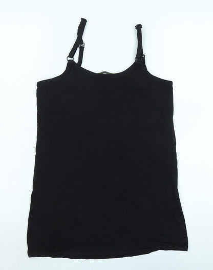 Womens UK Size M Blooming Marvellous Black Basic Tank