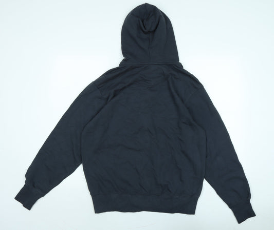 YKK Mens Blue Jacket Size S Zip - Logo