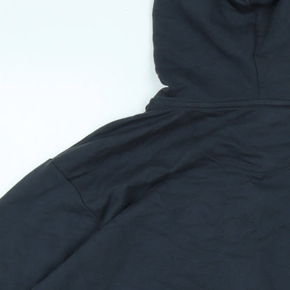 YKK Mens Blue Jacket Size S Zip - Logo